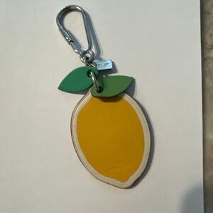 COACH Lemon Leather Keychain